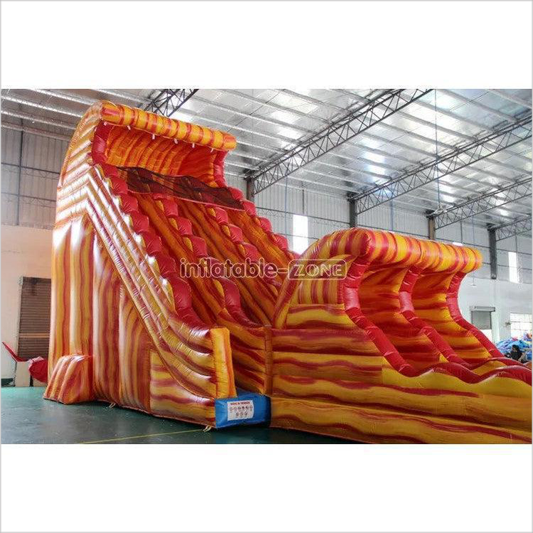 Large Inflatable Water Slide Pool,Inflatable Bounce Castle With Water Slide,Double Zip Line Water Slide Inflatable - Inflatable-Zone