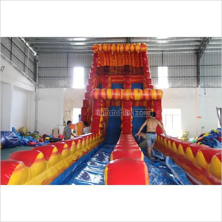 Large Inflatable Water Slide Pool,Inflatable Bounce Castle With Water Slide,Double Zip Line Water Slide Inflatable - Inflatable-Zone
