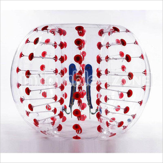1.5M Bubble Soccer Vaughan,Bubble Soccor Bubble Bump Soccer-Red Dot - Inflatable-Zone