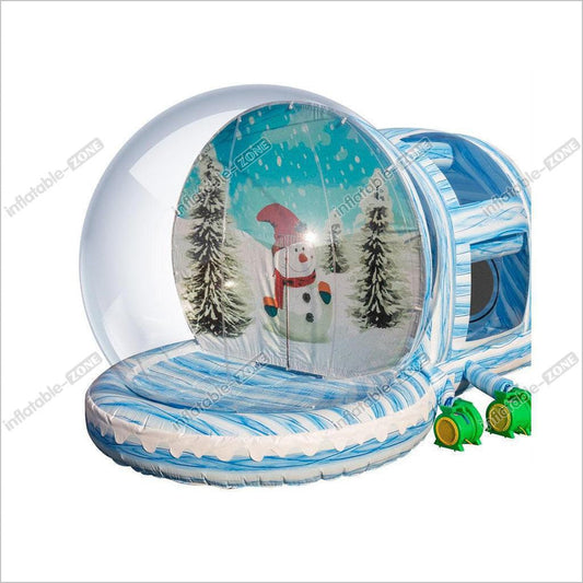 Inflatable Christmas Snow Globe Inflatable Human Igloo Snow Globe With Tunnel - Inflatable-Zone