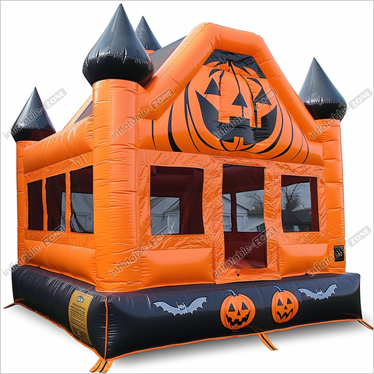 Best Halloween Jumping Bouncy Castle Commercial Pumpkin Children Inflatable Bounce House Indoor Play - Inflatable-Zone