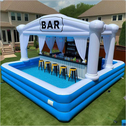 Inflatable Bar Pool Water Blow Up Bar Party Event - Inflatable-Zone