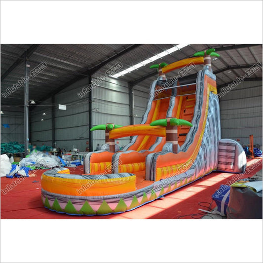 Water Slide Pool Slides Giant Inflatable Largest Party Jump Tropical Best Summer Waterslides - Inflatable-Zone