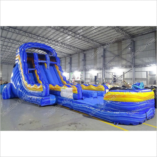 Water Slide Intex Play Centre Plastic Swimming Pool Splash Bouncer Jumpy House Inflatable - Inflatable-Zone