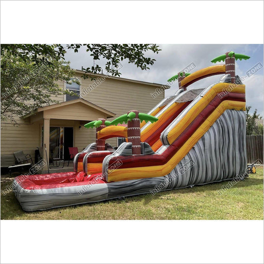 Water Bouncy Castle Blow Up Slip And Slide Blast Double Inflatable Pool Sunny Fun Bouncewave - Inflatable-Zone