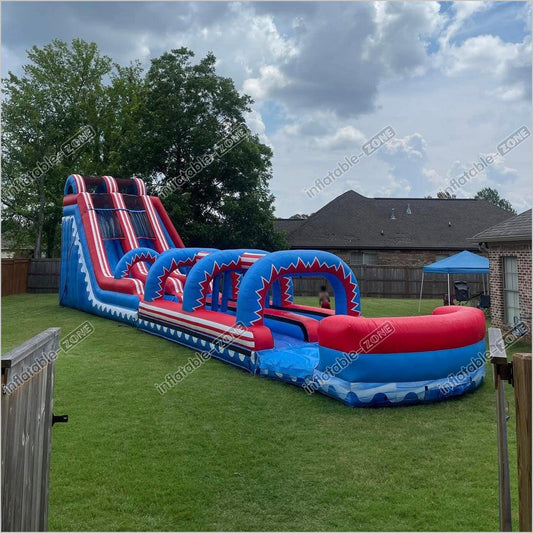 Large Inflatable Water Slide Jumping Castle Slip And Combo Bounce House Sunny Fun - Inflatable-Zone