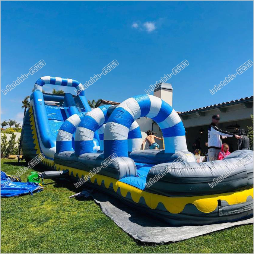Water Slide Jump House Big Dash N Splash Inflatable Bouncy Blast Zone - Inflatable-Zone