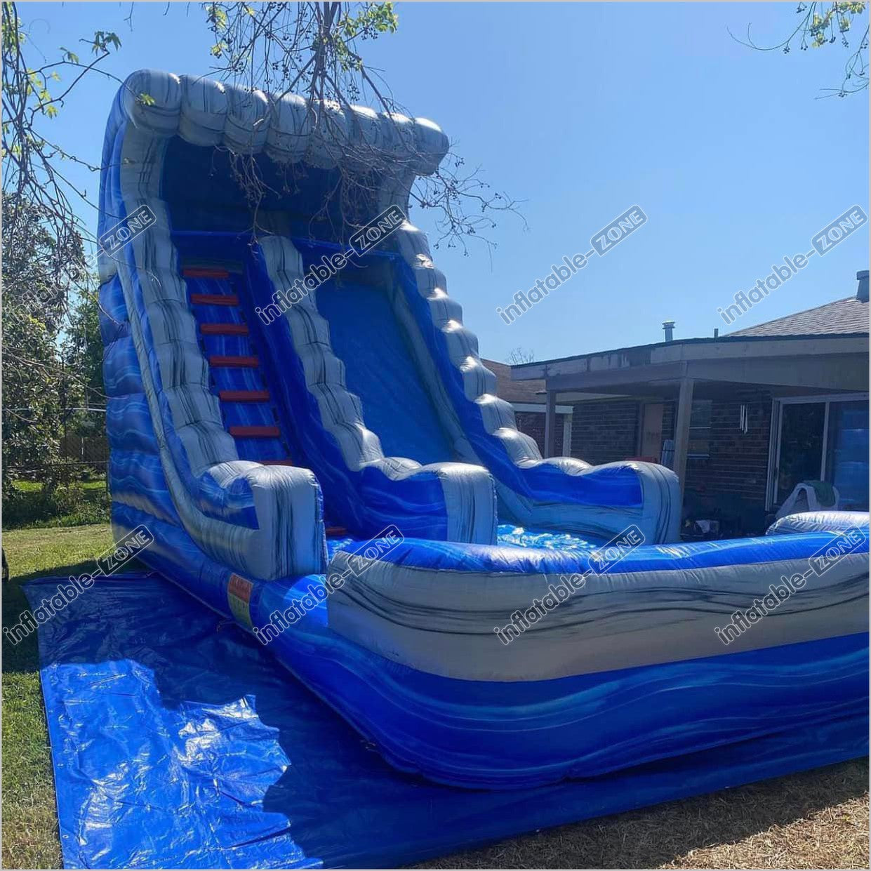 Blow Up Water Slide Jump House Near Me Retro Inflatable Water Slide - Inflatable-Zone