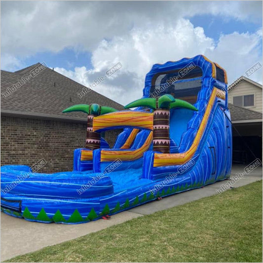 Water Slides Blow Up Play House Inflatable Party With Waterslide And Pool - Inflatable-Zone