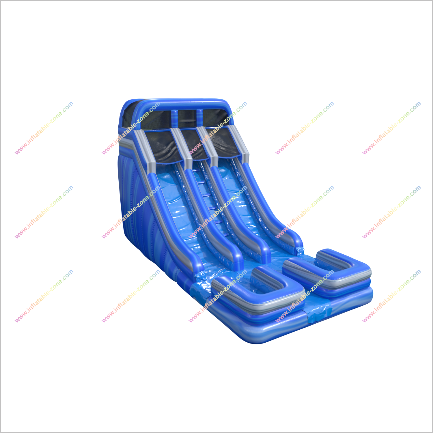 Double Water Slide Inflatable Backyard Entertainment Outdoor Water Inflatables Waterslides Near Me For Rent - Inflatable-Zone