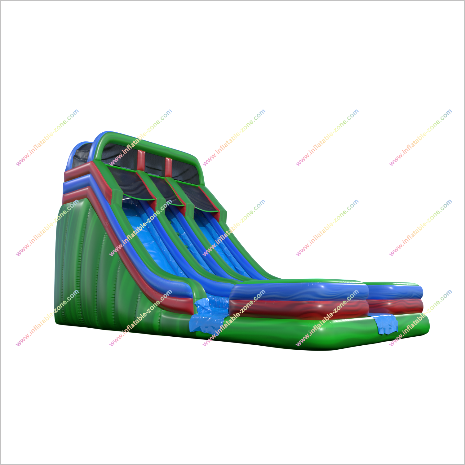 Buy Commercial Inflatable Water Slide Outdoor Play Structure Aqua Splash Double Water Slide For Rent - Inflatable-Zone