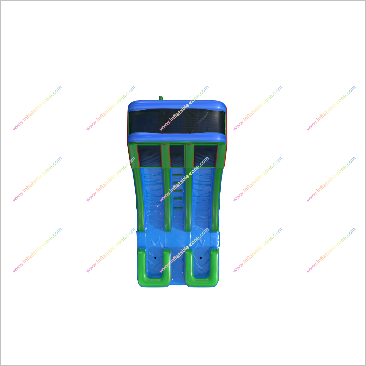 Buy Commercial Inflatable Water Slide Outdoor Play Structure Aqua Splash Double Water Slide For Rent - Inflatable-Zone