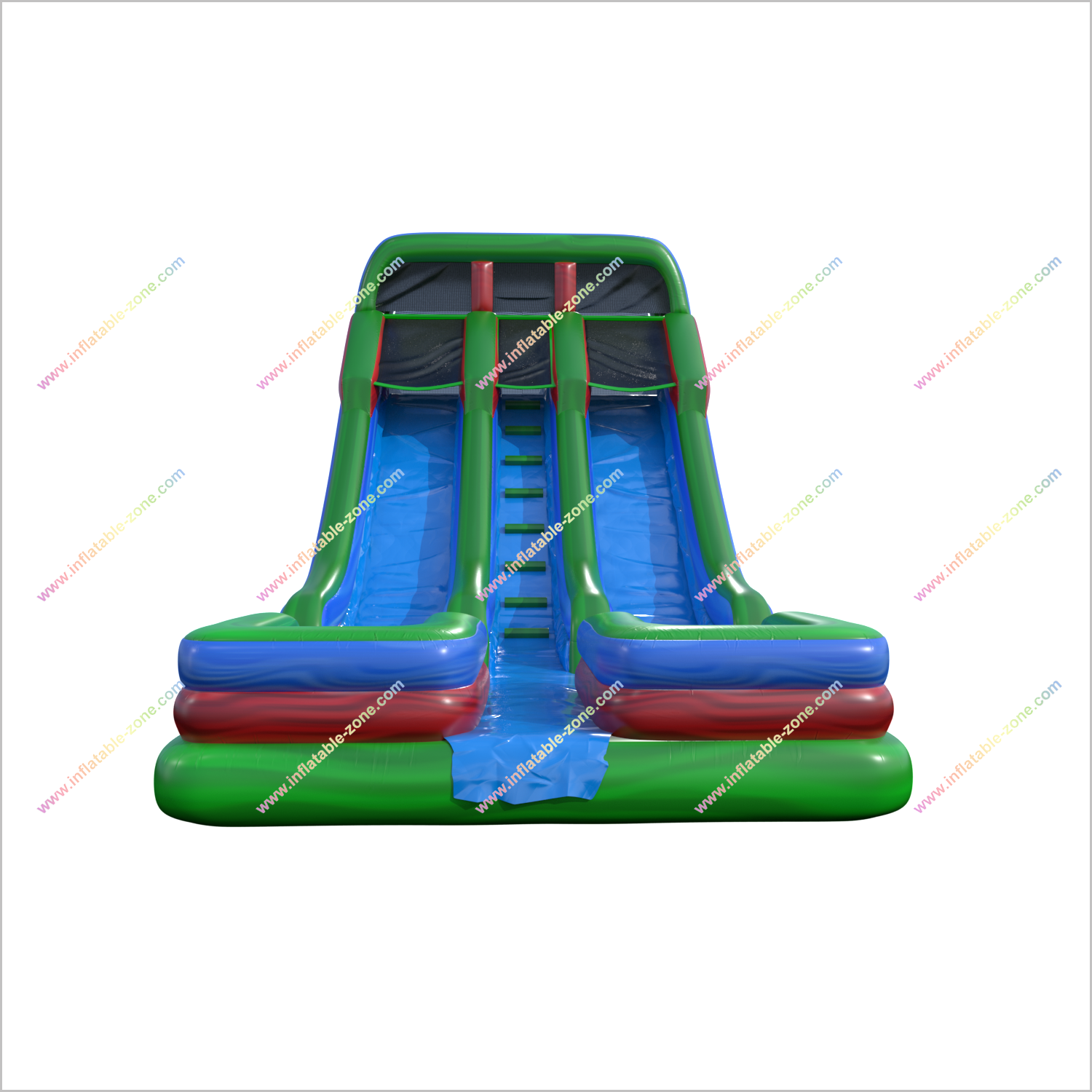 Buy Commercial Inflatable Water Slide Outdoor Play Structure Aqua Splash Double Water Slide For Rent - Inflatable-Zone