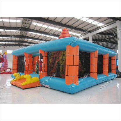 Outdoor Amusement Park Inflatable Rock Climbing Wall 8 X 8M