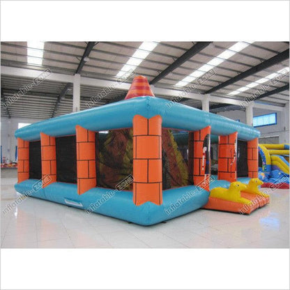 Outdoor Amusement Park Inflatable Rock Climbing Wall 8 X 8M