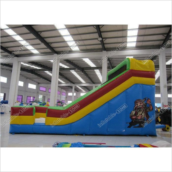 Kindergarten Baby Commercial Inflatable Dry Slides Rutsche Pirate Theme Colourful