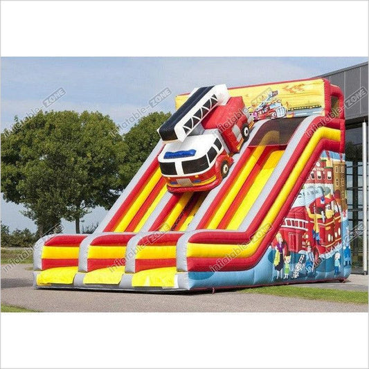 Commercial Double Lane Large Inflatable Slide Double Stitching For Fun Party