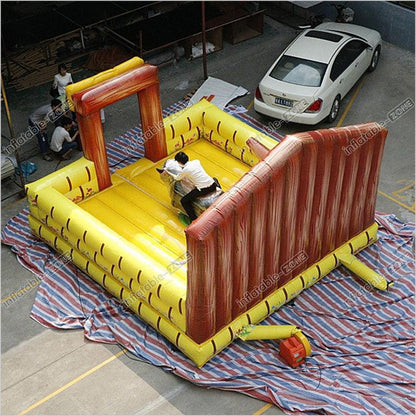 Funny Mini Indoor Inflatable Mechanical Pulling Rodeo Bull PVC For Children Interactive Sport Backyard Game