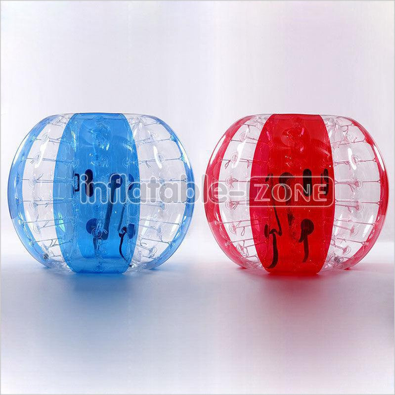 5 Red Flower, 5 Blue Flower 1.5M Bubble Soccer Ball For Team Game, 1 Air Pump - Inflatable-Zone