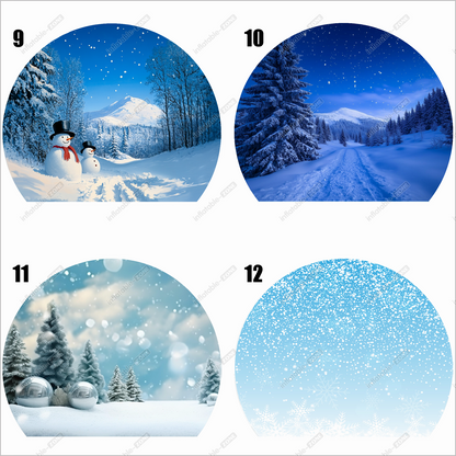 Winter Wonderland Inflatable Xmas Snow Globe Bubble Inflatable House With Tunnel Photo Booth Hire - Inflatable-Zone