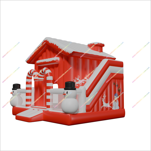 Candy Land Game Inflatable Bouncy Castle And Slide Big Combo Snowman Christmas Decorations Jumpy House Slide - Inflatable-Zone