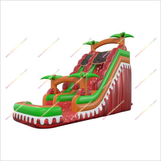 Ruby Crush Inflatable Water Slide And Pool Wet Jumping Castle Blow Up Water Slide For Adults - Inflatable-Zone