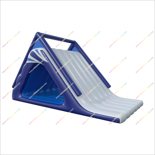 Rave Water Trampoline Slide Inflatable Water Floating Island Floating Water Slides With Climbing Wall - Inflatable-Zone