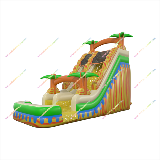 Inflatable Water Slide Rental Giant Blow Up Slide Sunny Fun Water Slide Bouncy Castle Pool - Inflatable-Zone