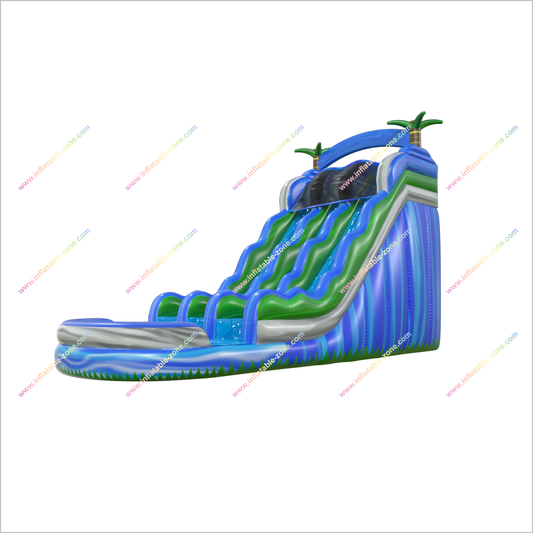 Inflatable Dual Water Slide Commercial Playground Equipment Near Me Water Moon Bounce Inflatable Water Slide Into Pool - Inflatable-Zone
