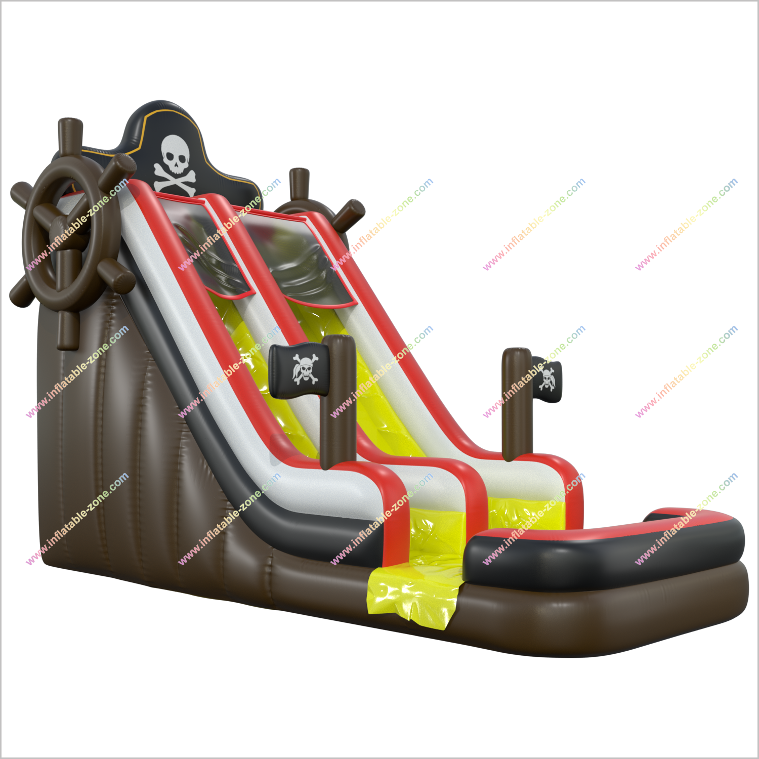 Inflatable Pirate Water Slide Fun Time Entertainment Inflatable Slide Water Pool Blow Up Rentals Near Me - Inflatable-Zone