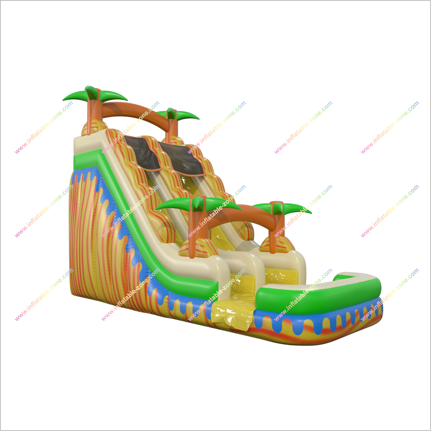 Inflatable Water Slide Rental Giant Blow Up Slide Sunny Fun Water Slide Bouncy Castle Pool - Inflatable-Zone