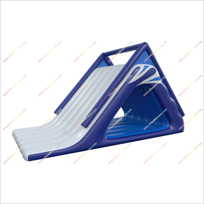 Rave Water Trampoline Slide Inflatable Water Floating Island Floating Water Slides With Climbing Wall - Inflatable-Zone