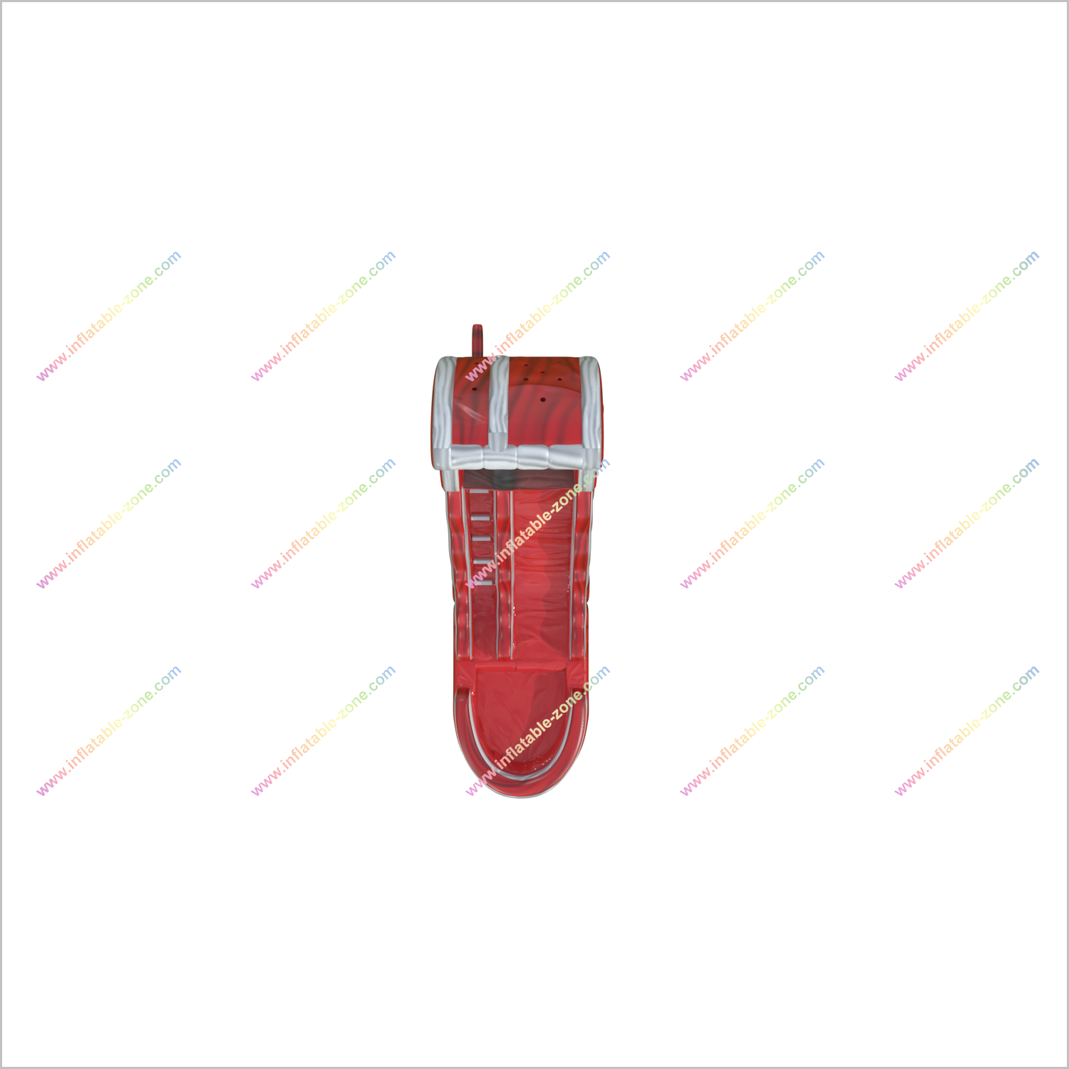 Red Lava Inflatable Wave Water Slide Commercial Inflatable Wet Dry Slide With Pool For Kids Outdoor Party - Inflatable-Zone