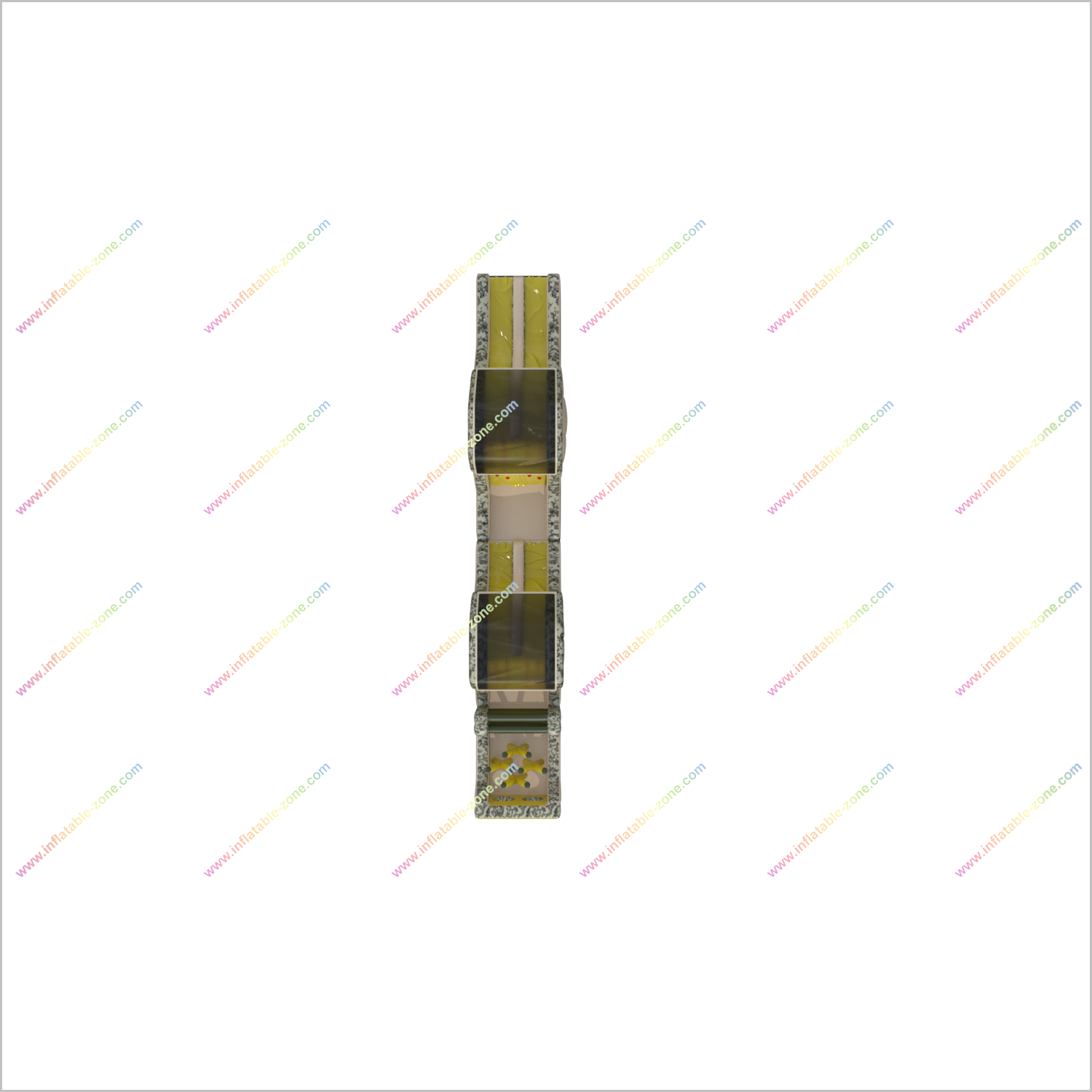 Long Boot Camp Inflatable Obstacle Course Camo Inflatable Special Ops Challenge Obstacle Course Near Me Outdoor - Inflatable-Zone