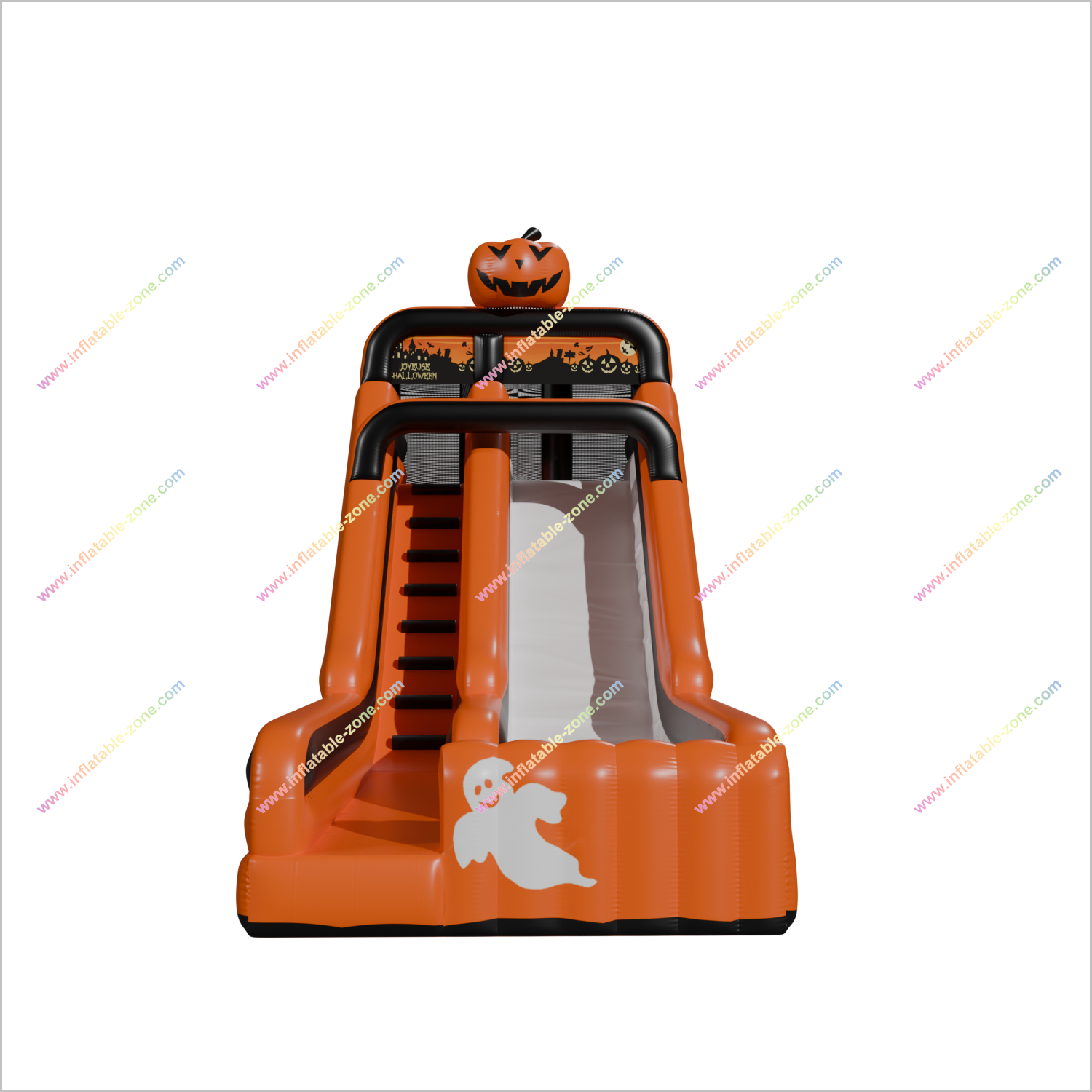 Funny Halloween Pumpkins Inflatable Slide Rental Outdoor Play Toys Jump And Slide Bouncer - Inflatable-Zone