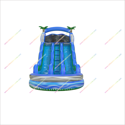 Inflatable Dual Water Slide Commercial Playground Equipment Near Me Water Moon Bounce Inflatable Water Slide Into Pool - Inflatable-Zone