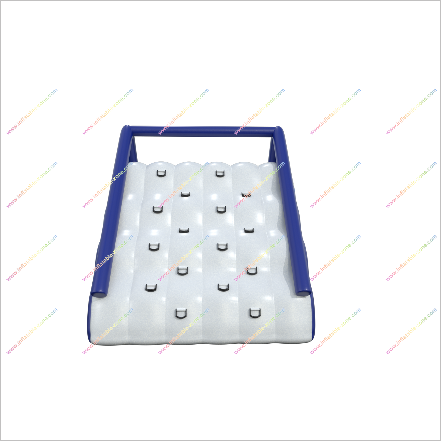 Rave Water Trampoline Slide Inflatable Water Floating Island Floating Water Slides With Climbing Wall - Inflatable-Zone