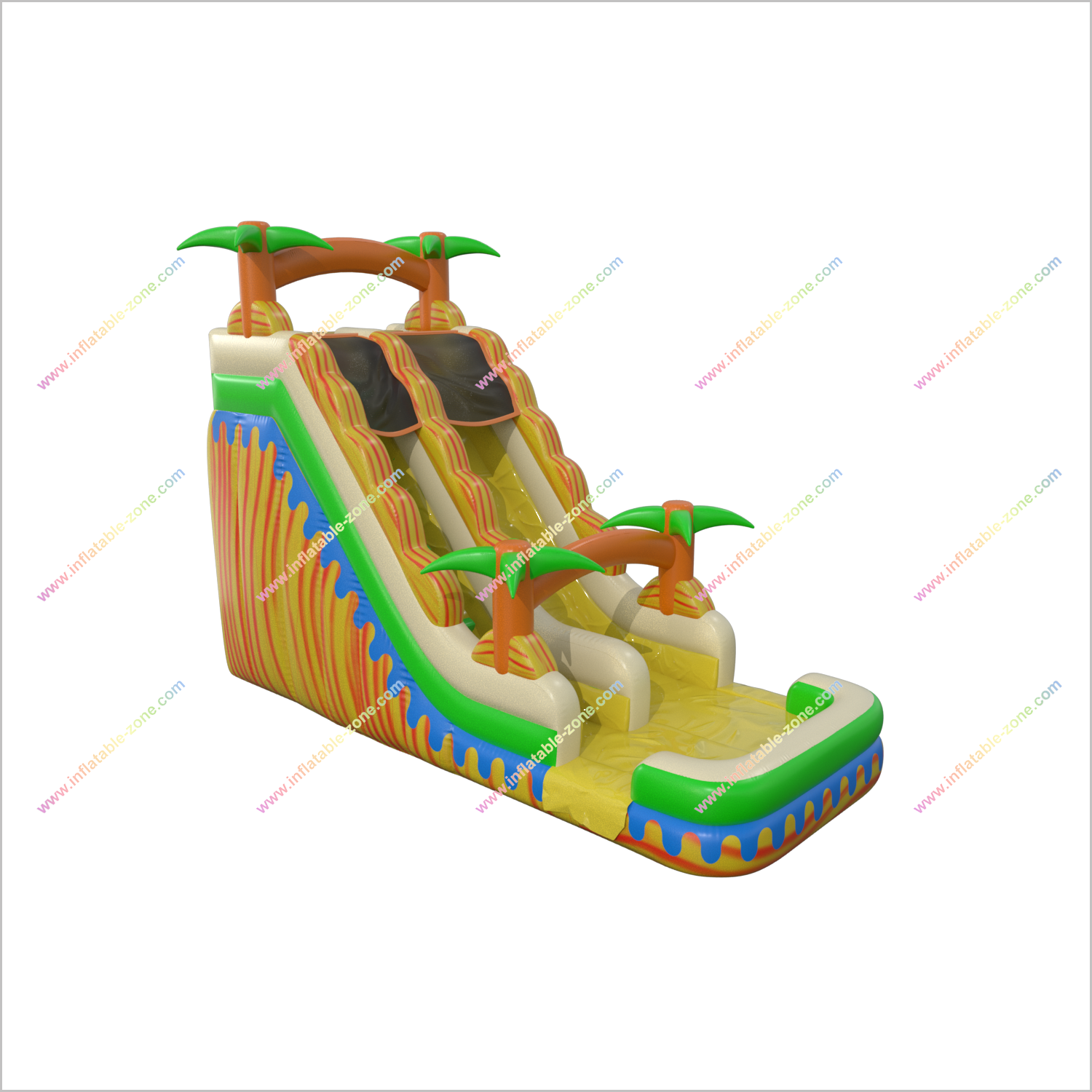 Inflatable Water Slide Rental Giant Blow Up Slide Sunny Fun Water Slide Bouncy Castle Pool - Inflatable-Zone