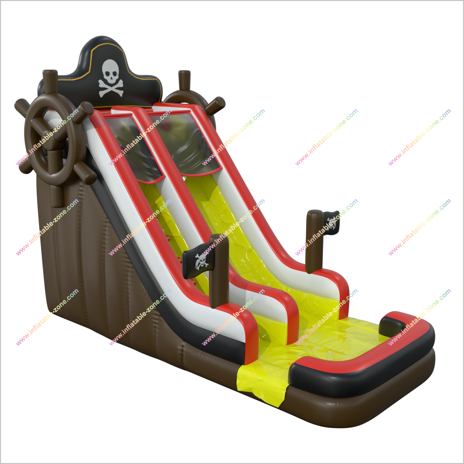 Inflatable Pirate Water Slide Fun Time Entertainment Inflatable Slide Water Pool Blow Up Rentals Near Me - Inflatable-Zone