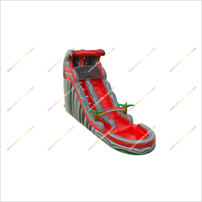 Lava Flow Water Slide Inflatable Pool Playground Wet And Dry Water Slide Bouncing All Around Party - Inflatable-Zone