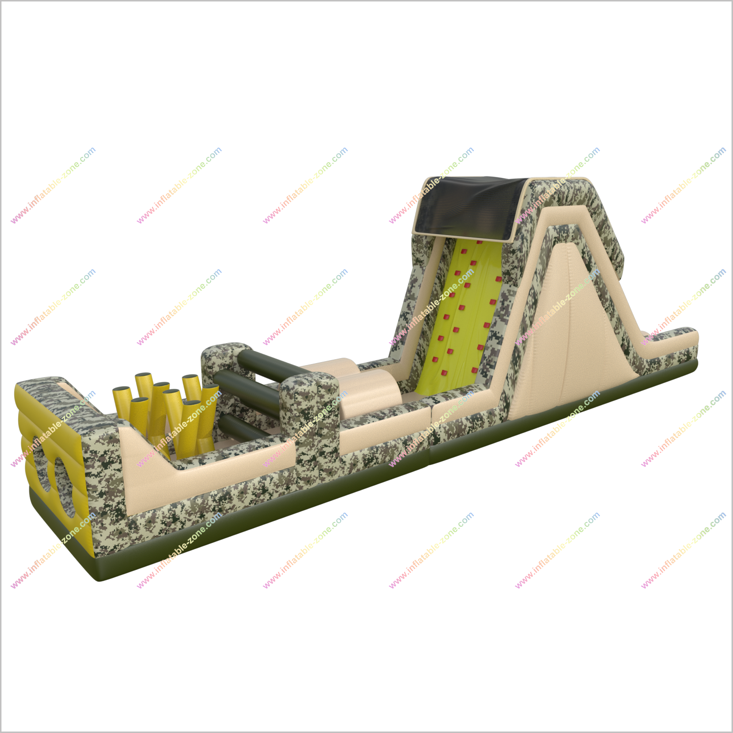 Boot Camp Extreme Challenge Inflatable Obstacle Course Best Backyard Obstacle Course For Adults Outside - Inflatable-Zone