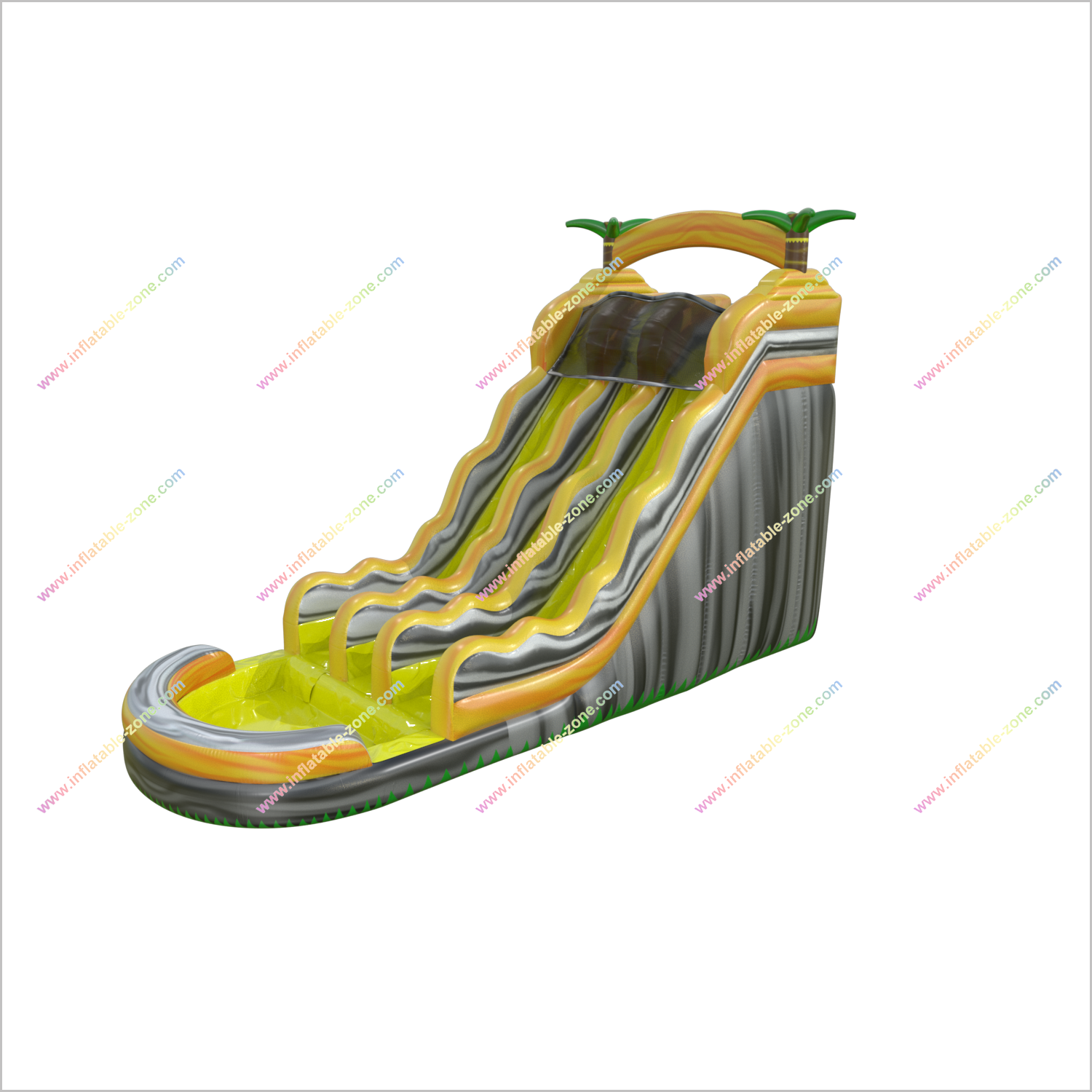Target Inflatable Water Slide Pool Splash Palm Tree Inflatables Blow Up Water Slide Rental Near Me - Inflatable-Zone
