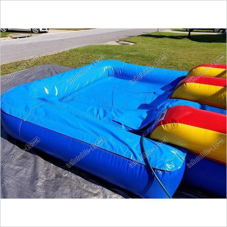 Double Lanes Inflatable Water Bounce House Combo Durable Attractive Water Slide Bounce Castle Jumper - Inflatable-Zone