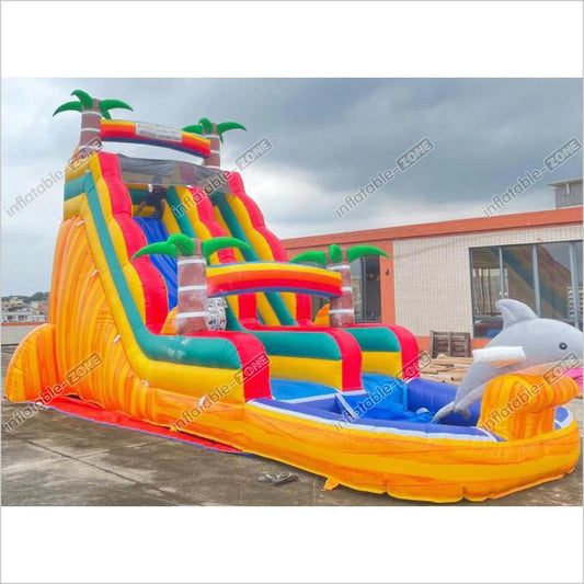 Waterslide Giant Inflatable Water Slide For Adults Affordable River Race Wet Dry Splash Stores - Inflatable-Zone