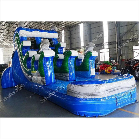 Blow Up Water Slide Commercial Inflatable Pool For Adults Bounce House River Race - Inflatable-Zone